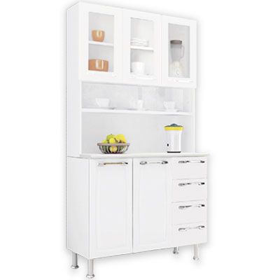 Kit 5 Portas e 4 Gavetas Criativa Branco - ITATIAIA