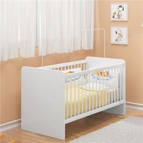 Berço Ditália BB-39 c/ Suporte para Mosquiteiro - Branco